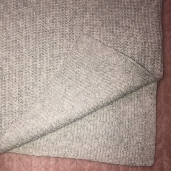 Halogen Womens Gray Knit V-Neck Sweater - Picture 5 of 6